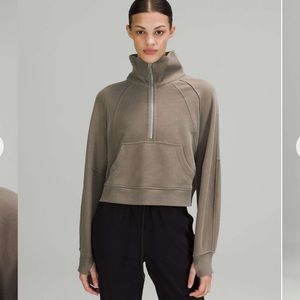 Scuba Oversized Funnel Neck Half Zip Sweater